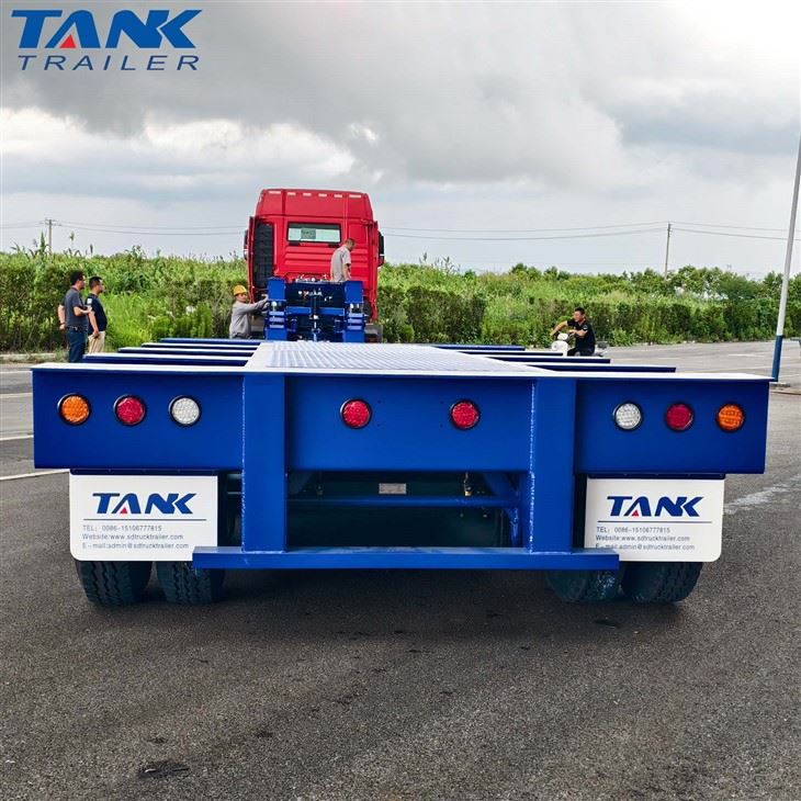 4-axis Detachable Hydraulic Gooseneck Lowbed Semi-trailer high quality